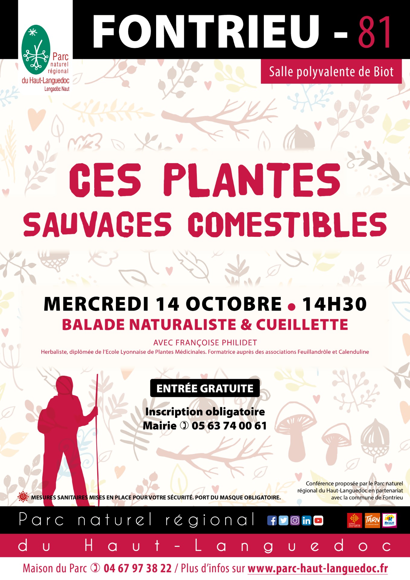 Affiche Balade naturaliste "Ces plantes sauvages comestibles"