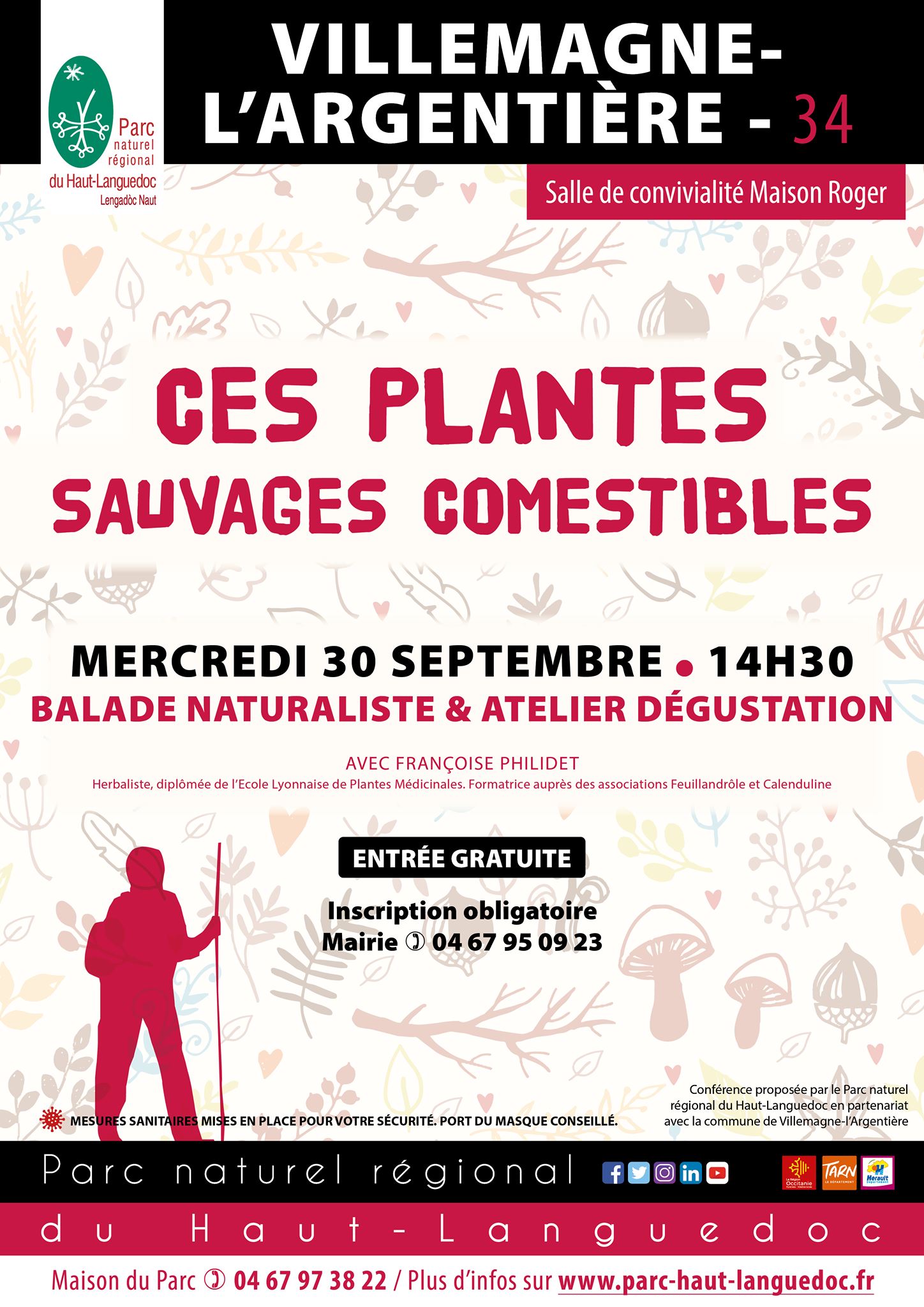 Affiche Balade naturaliste "Ces plantes sauvages comestibles"