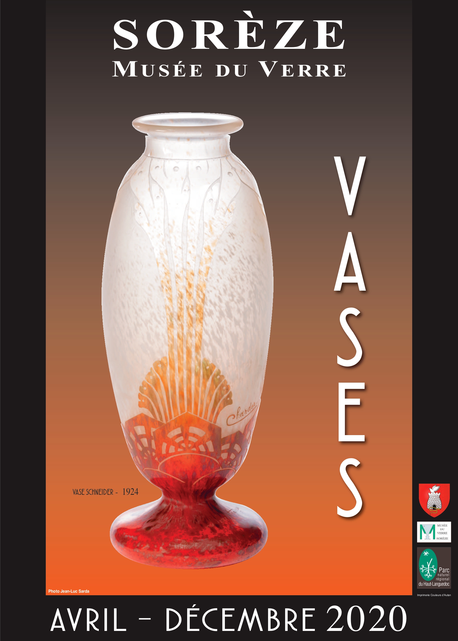 Exposition "Vases" au musée verre à Sorèze, Tarn