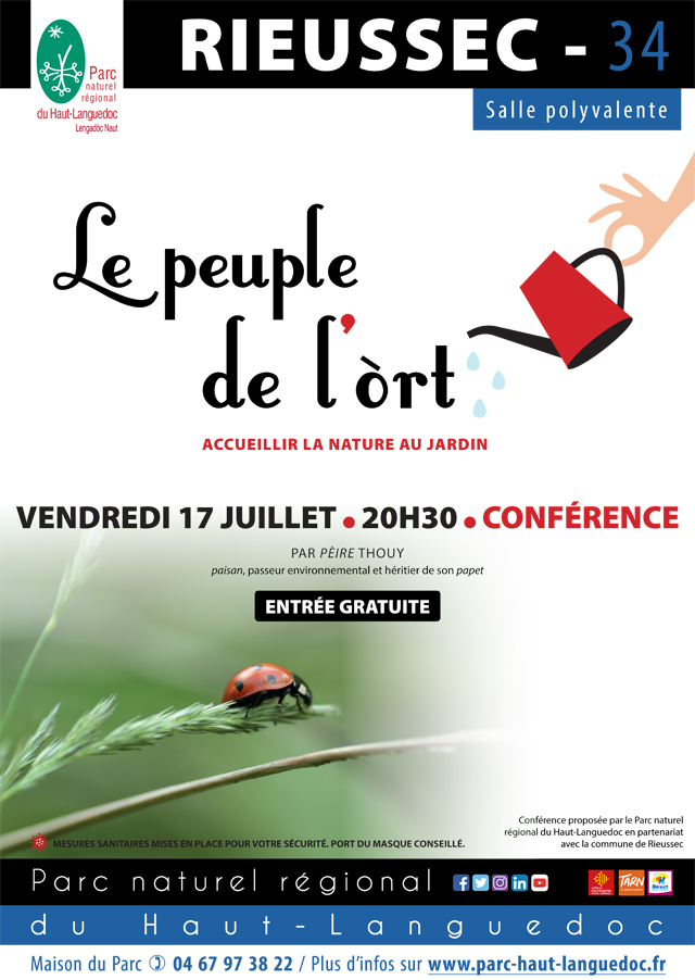 Affiche Conférence_Peuple_de_l'Ort_-_Accueillir_la_nature_au_jardin